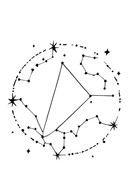 Constellation Lion Virgo