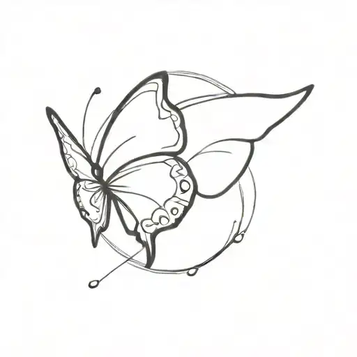 A Tattoo Of A Butterfly Lifting Weights As A Symbol Of Strength And Beauty
