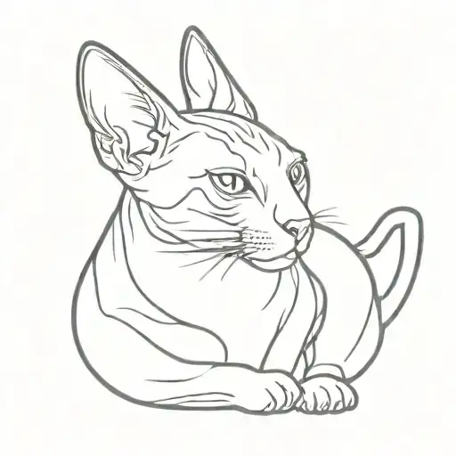 Fat Sphynx Cat Cute