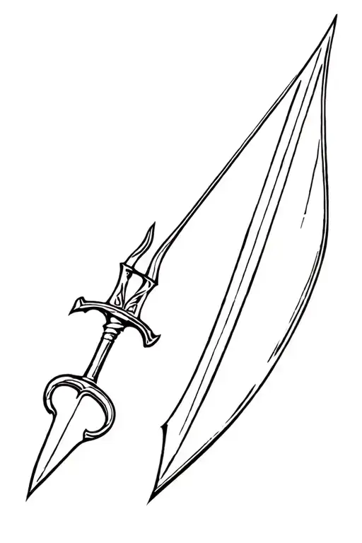 Irish Claymore Sword Through Boat Sailing