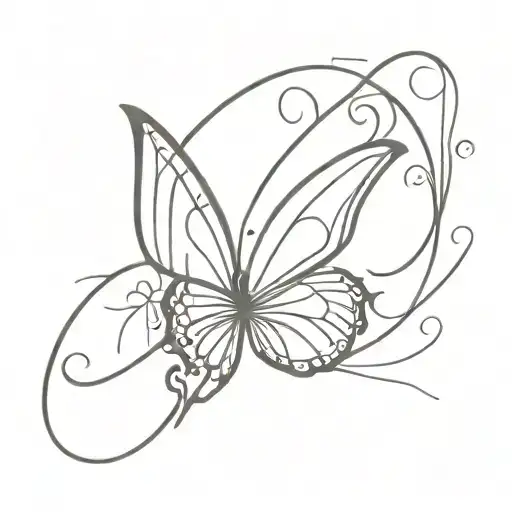 Butterfly With Wing Written Renaissance