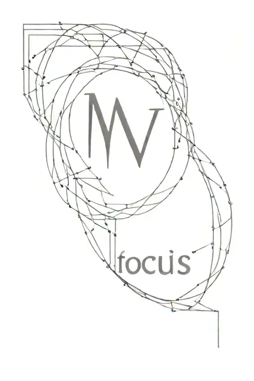 The Word Focus With Geometric Lines And The Roman Number Mmvi