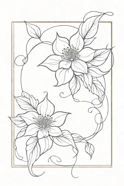 Femenine Fine Line Ornament