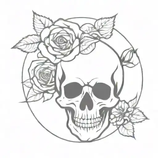 Skull And Roses