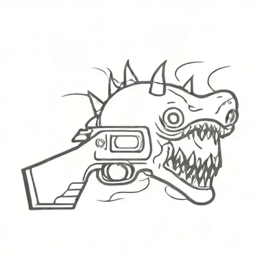 Drowning Monster With A Gun