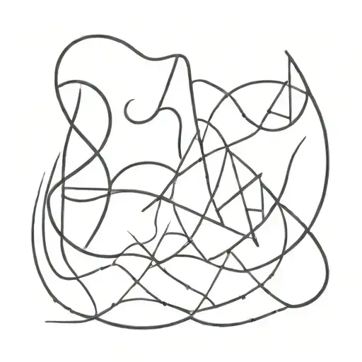 Rough Line Patterns Black And White