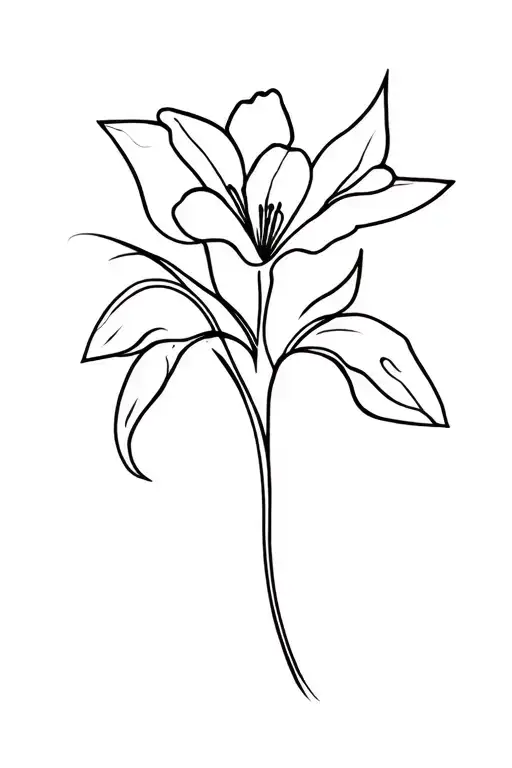 Shanti Symbol Integrated With Freesia Flower