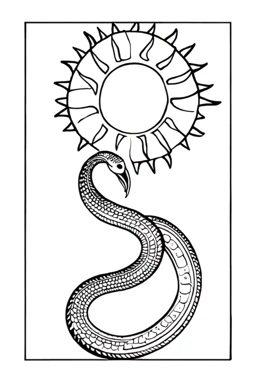 Snake With A Sun