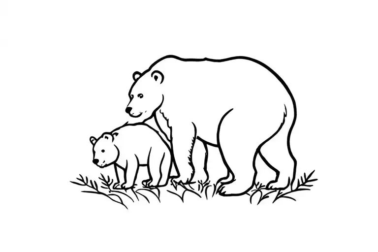 Bear And Cub