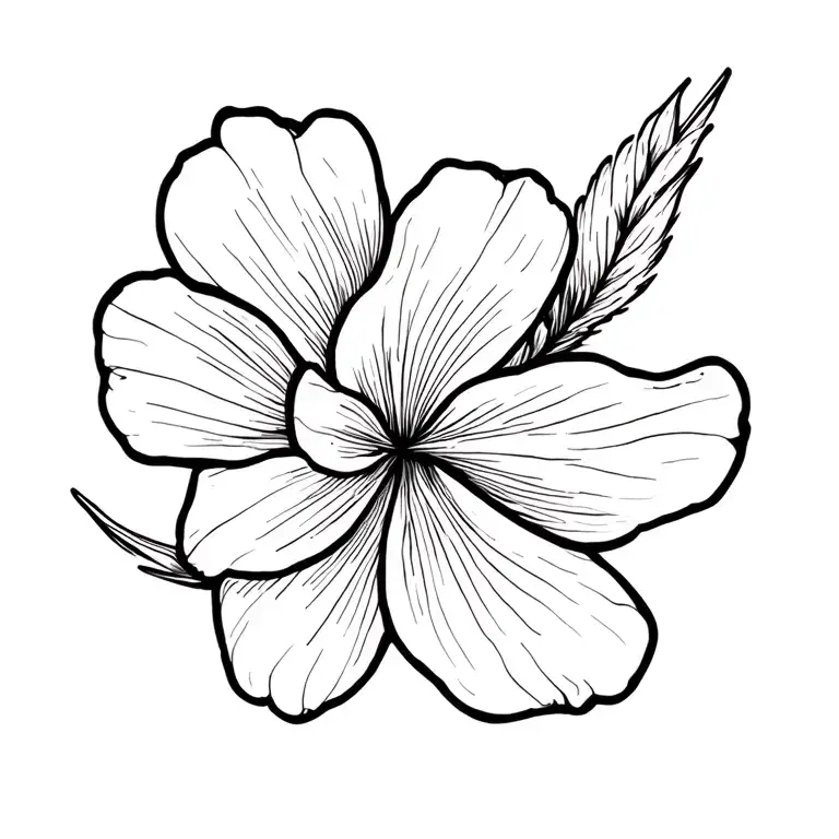 Infinity Sign Integrated In Freesia Flower