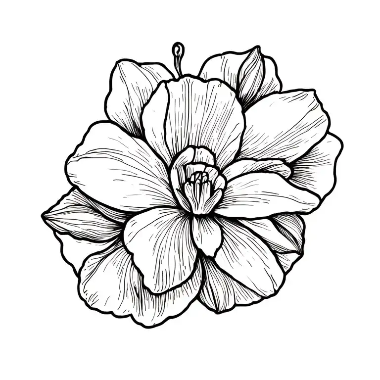 Infinity Sign Integrated In Freesia Flower