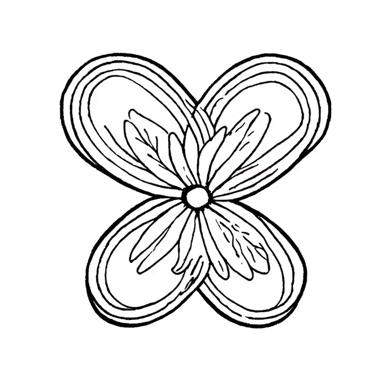 Infinity Sign Integrated In Freesia Flower