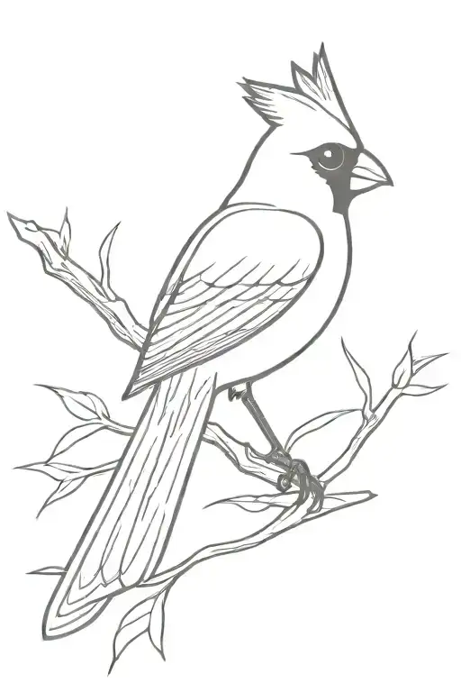 Cardinal Tattoo Design Inspired