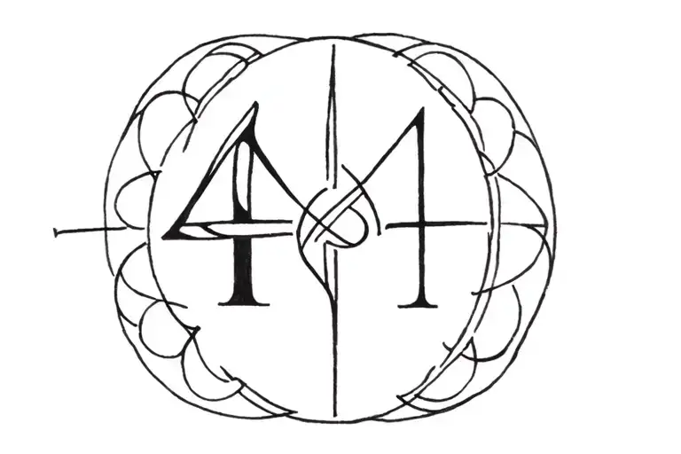 My Tattoo Idea Is Roman Number 4 With Celtic Knot Intertwined