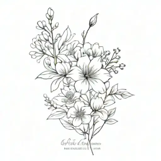 Birth Flower Bouquet March And December Birthflower