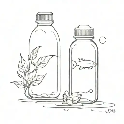 Water Bottle And Butter