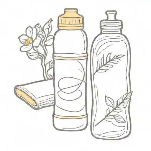 Water Bottle And Stick Of Butter