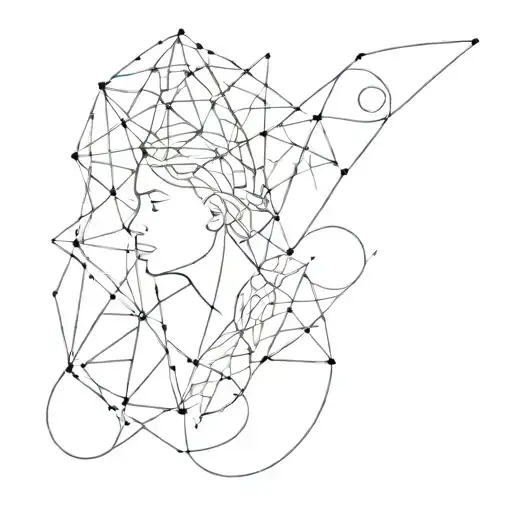 Abstract Geometric Design Representing The Concept Of Dreaming And Imagination