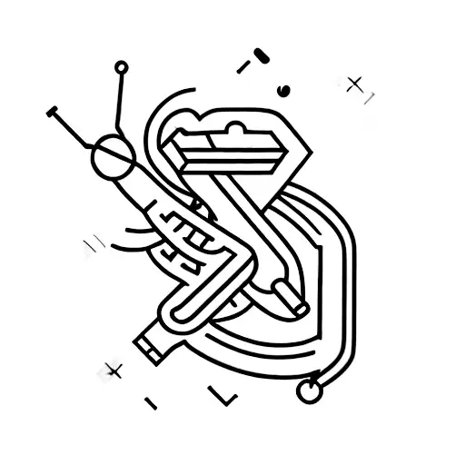 Doctor's Stethoscope Shaped Like An Arrow