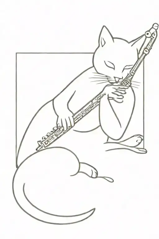 Instrument Playing Cat