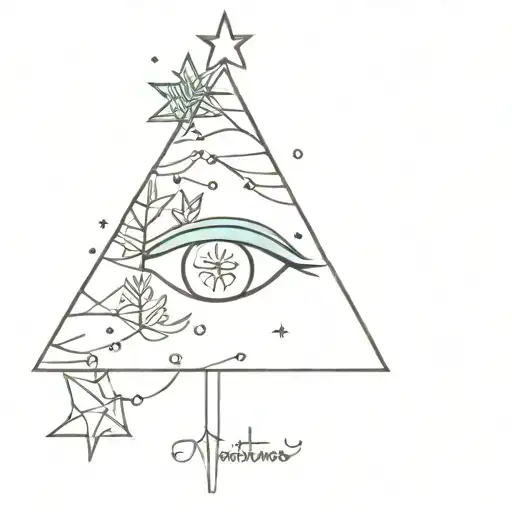 Christmas Tree In An Eye