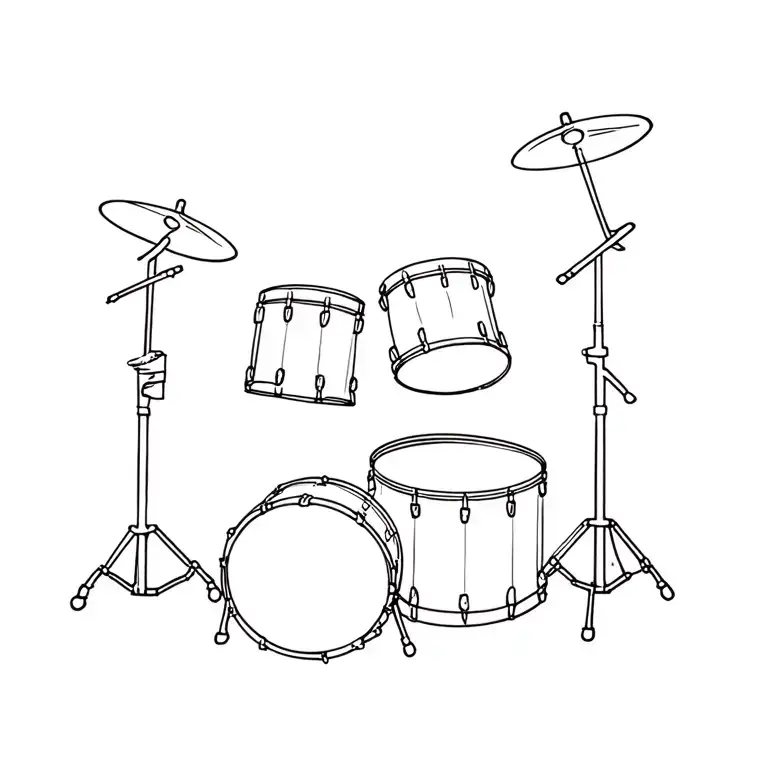 Drum Kit Cybersigilism Design Inspired