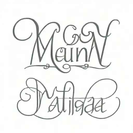 Names Mum Dad Nan Pamp Matilda