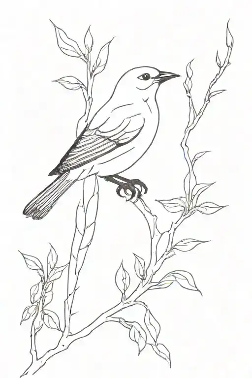 Bird Looking Through