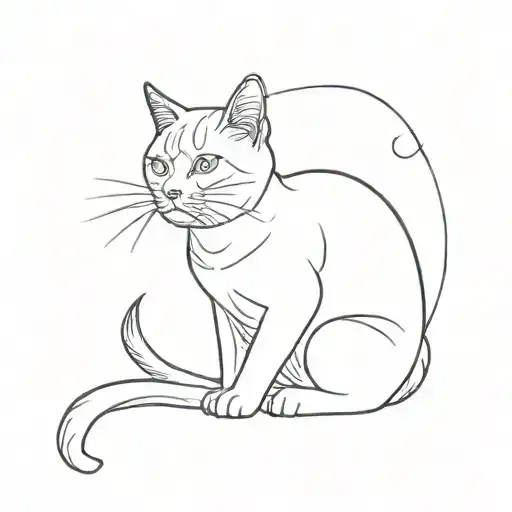 Cat In One Stroke