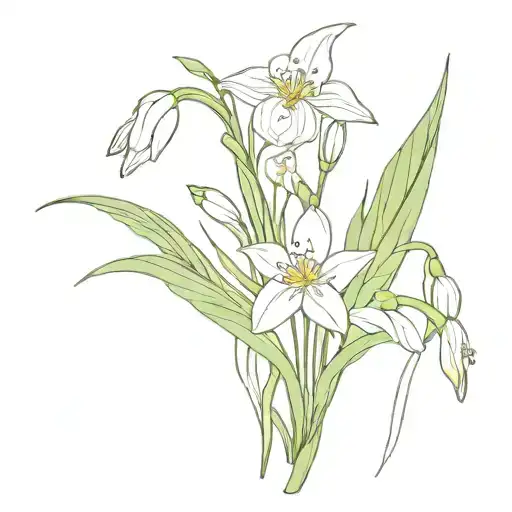 Snowdrop And Daisy And Gladiolus Bouquet