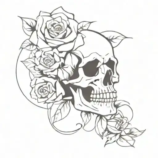 Skull And Roses