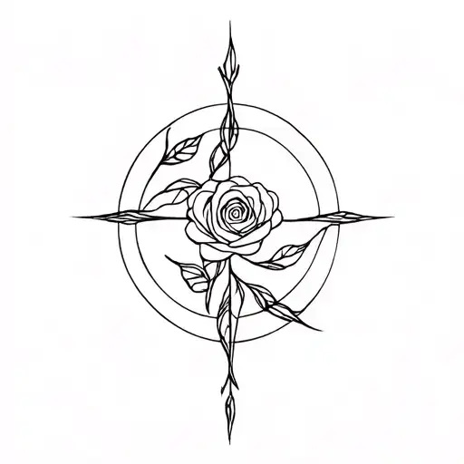 Vegvisir Rose Intertwined