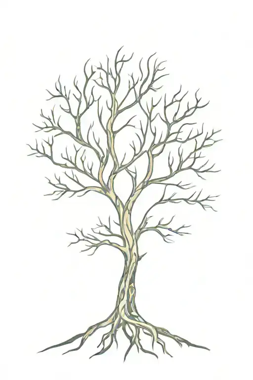 Lord Of The Rings Tree Of Gondor But The Branchs Have Names Of My Family Members Written In Elvish