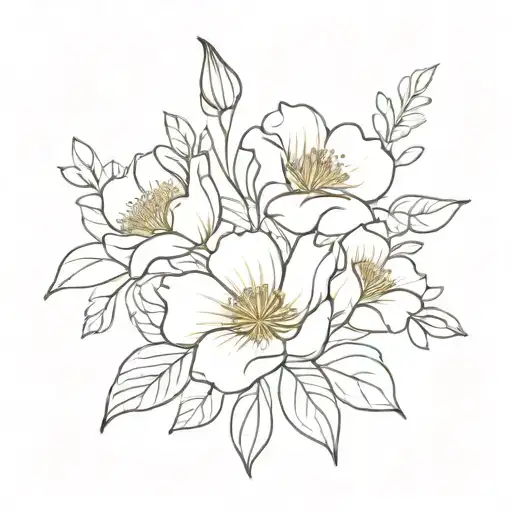 May August November Birth Flower Bouquet