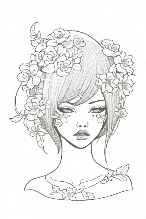 Junji Ito Horror Girl Pretty Flowers