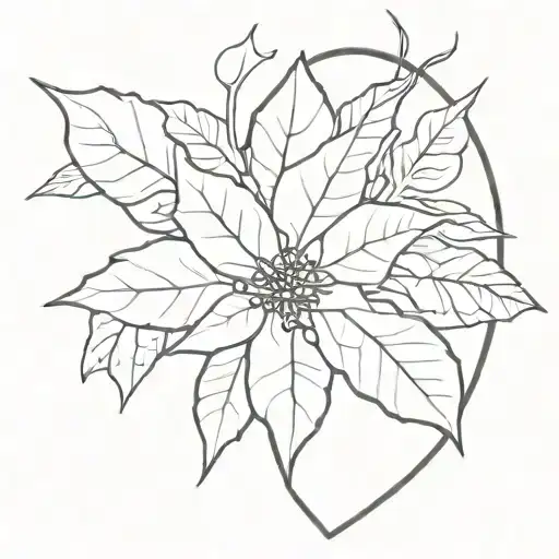 Anatomical Heart With Scar Poinsettia