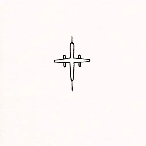 Small Tattoo Airplane