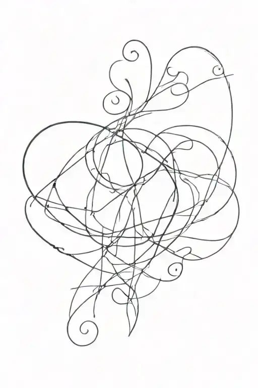 Minimalist Line For Women's Chest