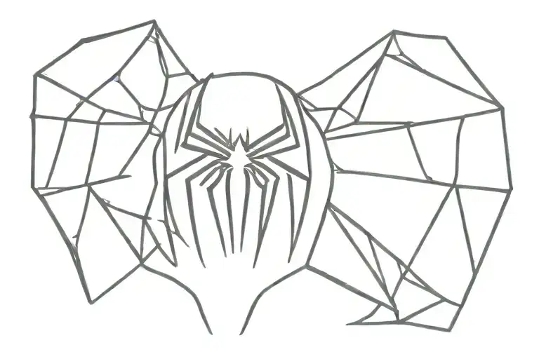 Avangers Symbol With A Spiderman Mask