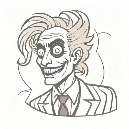 Simple Beetlejuice Cartoon