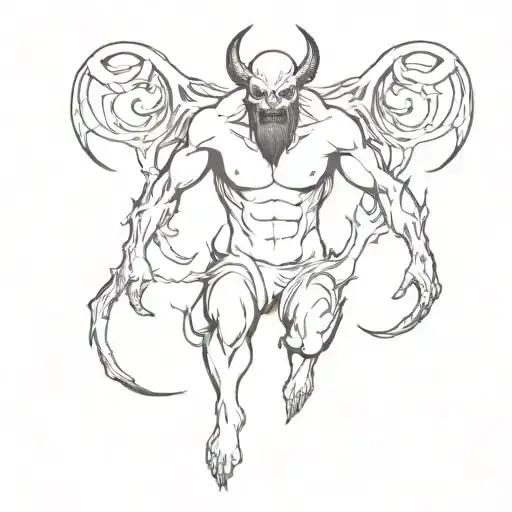 A Demon Escaping Hell