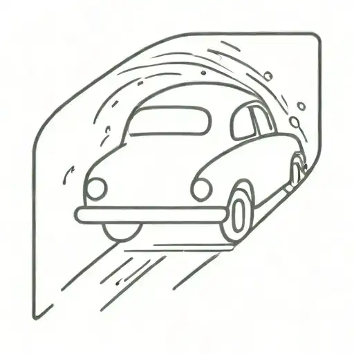 Speedin' Car Goin' Ninety In The Rain