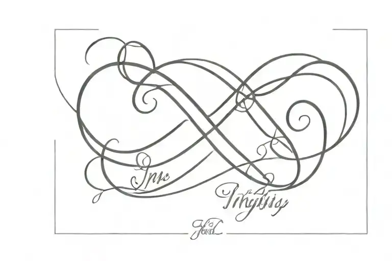 Infinity Symbol With Text