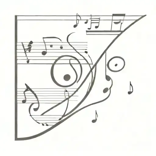 A Minimalist Tattoo Of A Sheet Music With A Hidden Message For Your Mother Dirce And Sister Giovanna