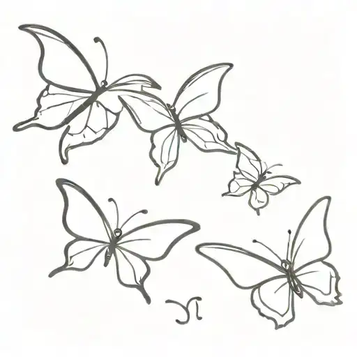 Dad Butterflies Flying