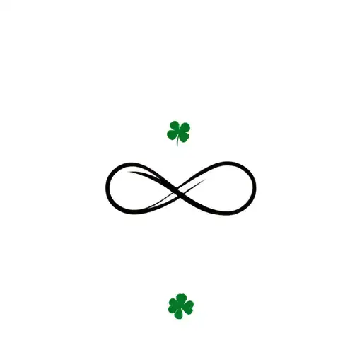Four Leaf Clover And Infinity Sign