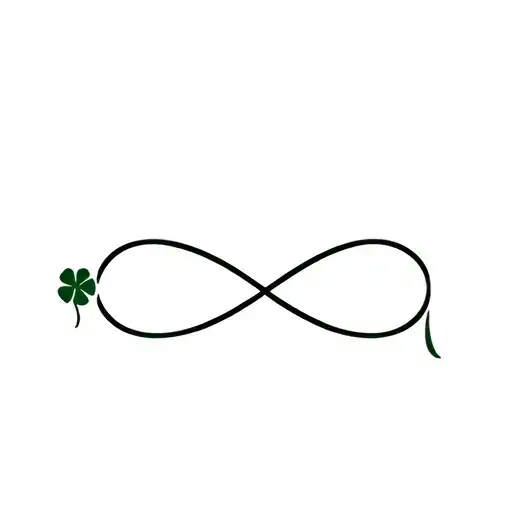 Four Leaf Clover And Infinity Sign