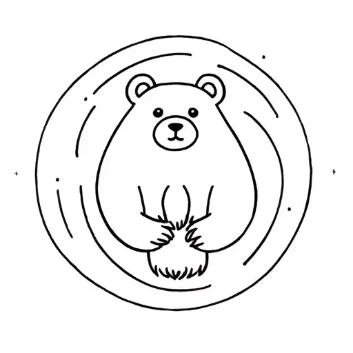 The Ursa Major With A Cute Bear Around It