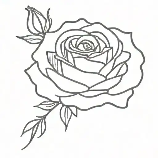 Rose Flower With Lavender