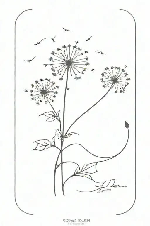 Whimsical Dandelion Transforming